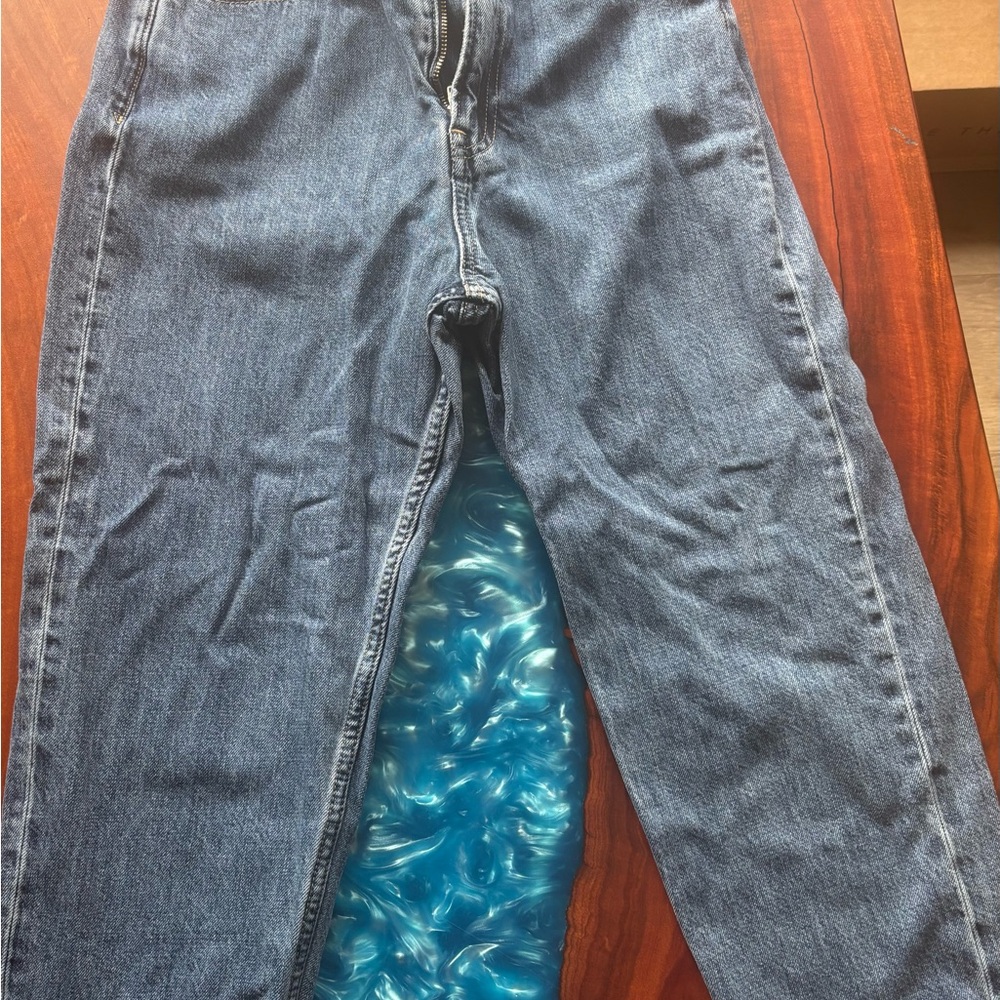 Kensie Blue Straight Leg Denim Jeans